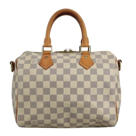 LOUIS VUITTON Damier Azur Speedy Bandouliere 25 Hand Bag N41000 - Picture 13 of 16